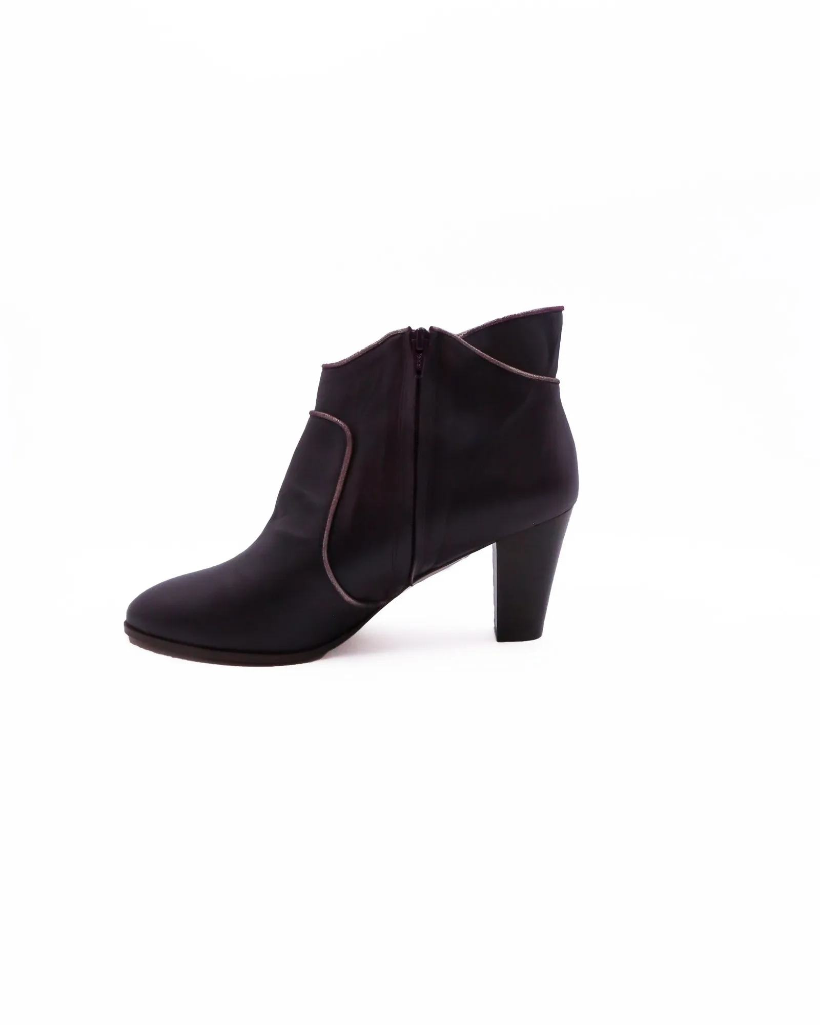 Bottines en cuir bordeaux New Lovers 