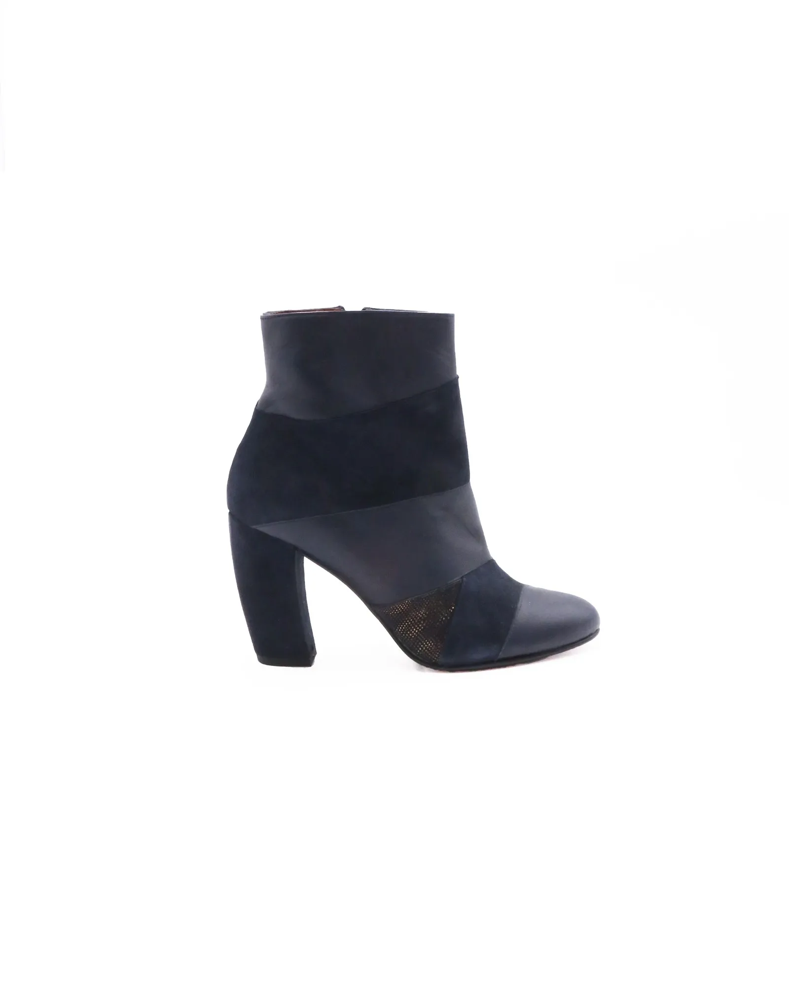 Bottines en cuir bleu New Lovers 