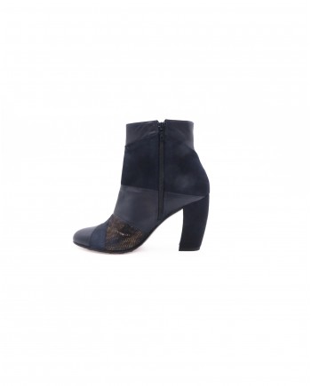 Bottines en cuir bleu New Lovers 