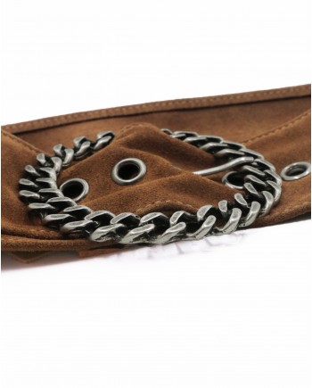 Ceinture en cuir camel Bsb 