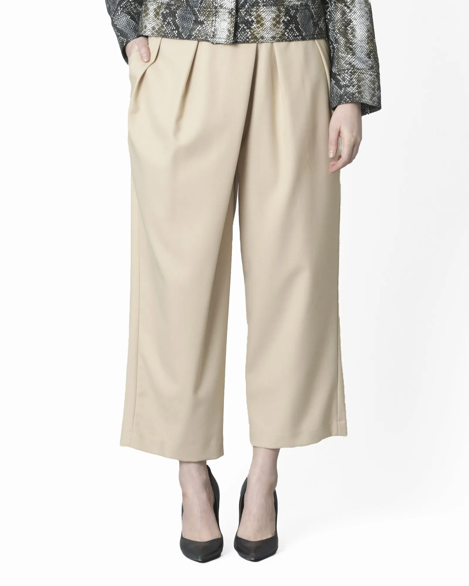 Pantalon beige sarouel Edward Achour 