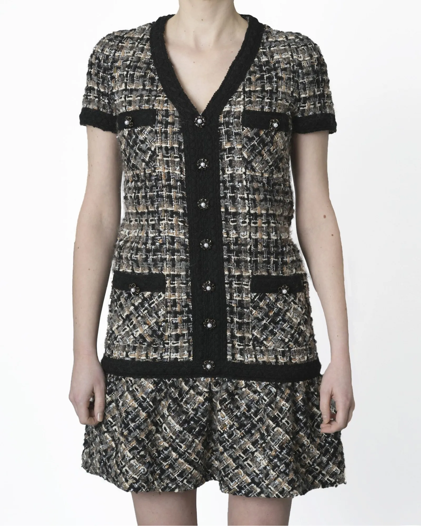 Robe en tweed Edward Achour 