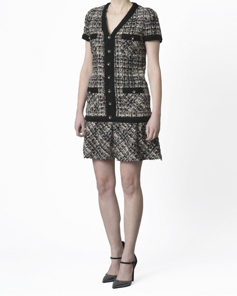 Robe en tweed Edward Achour 