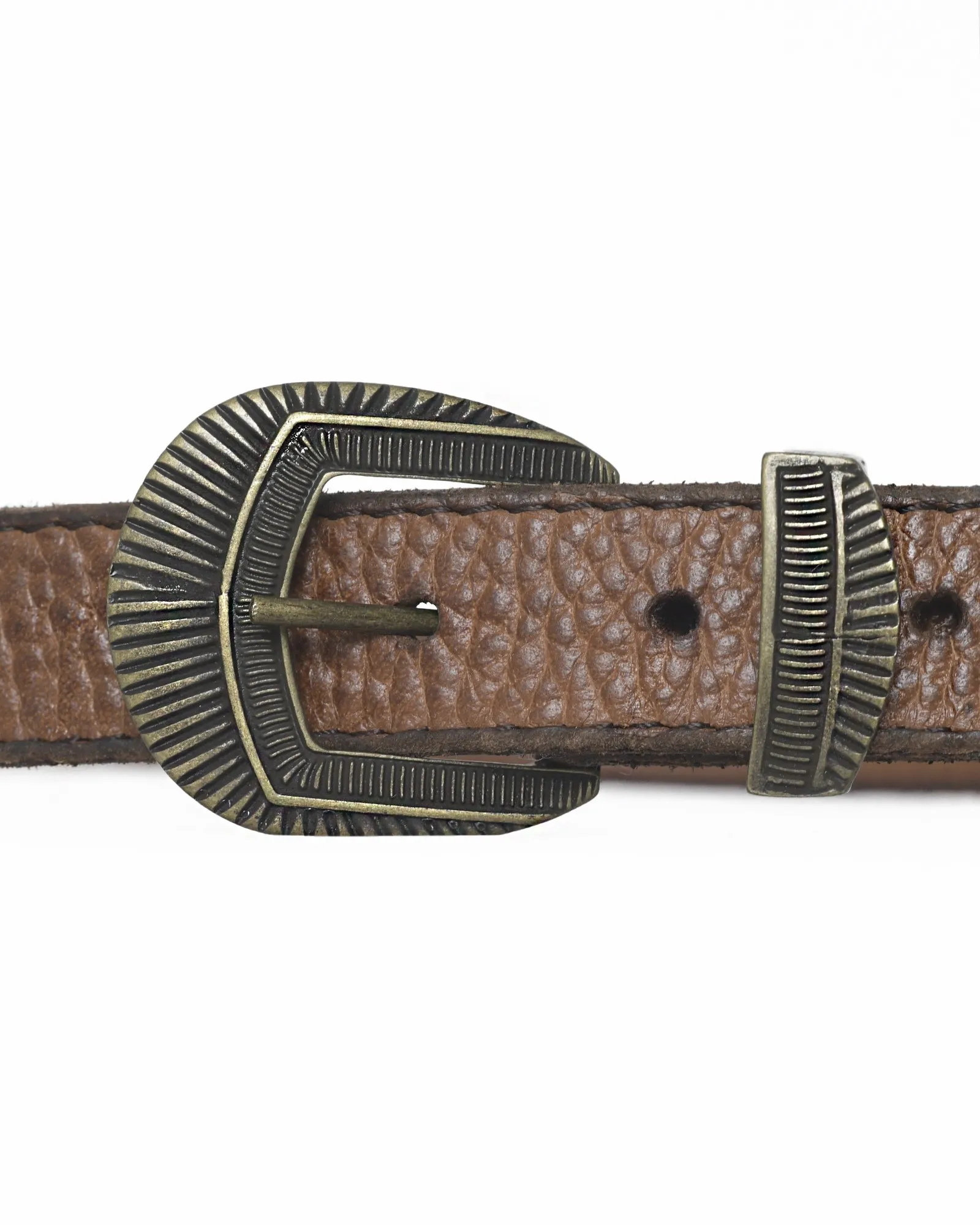 Ceinture en cuir grainé Eleventy 