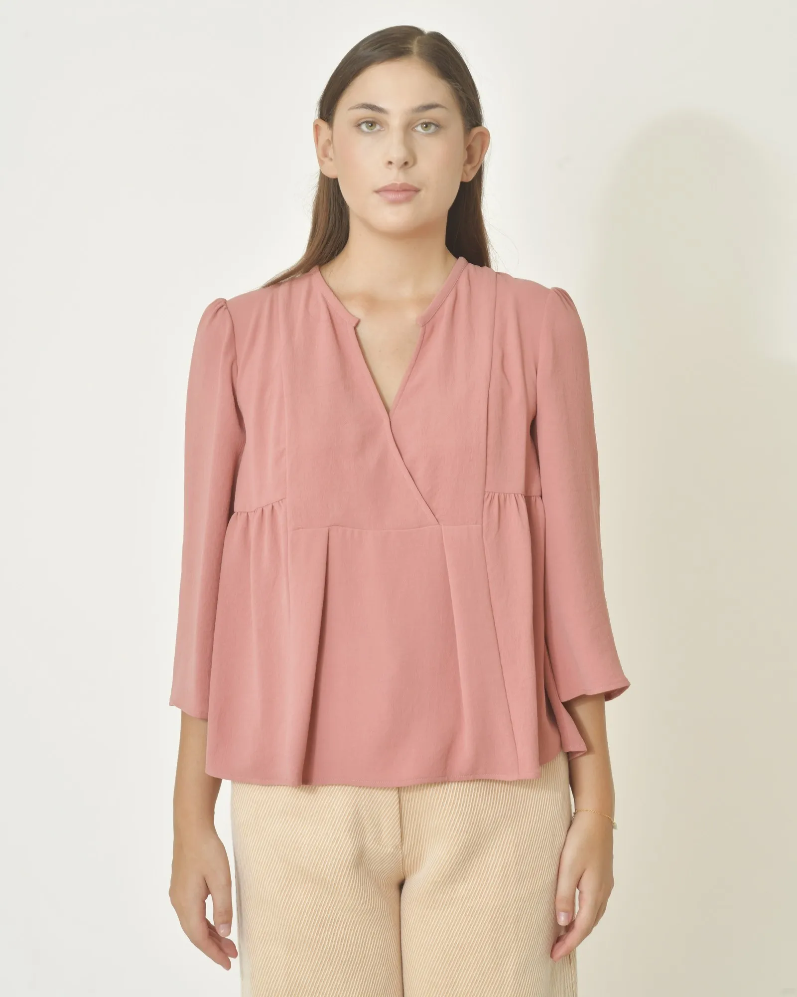 Blouse en crêpe légère Chemins Blancs 