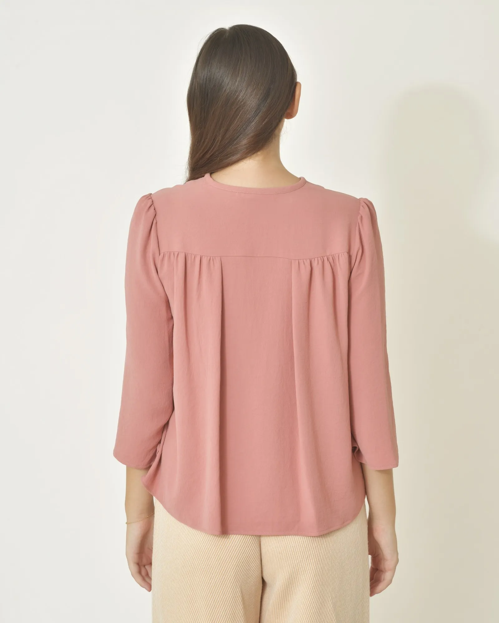 Blouse en crêpe légère Chemins Blancs 