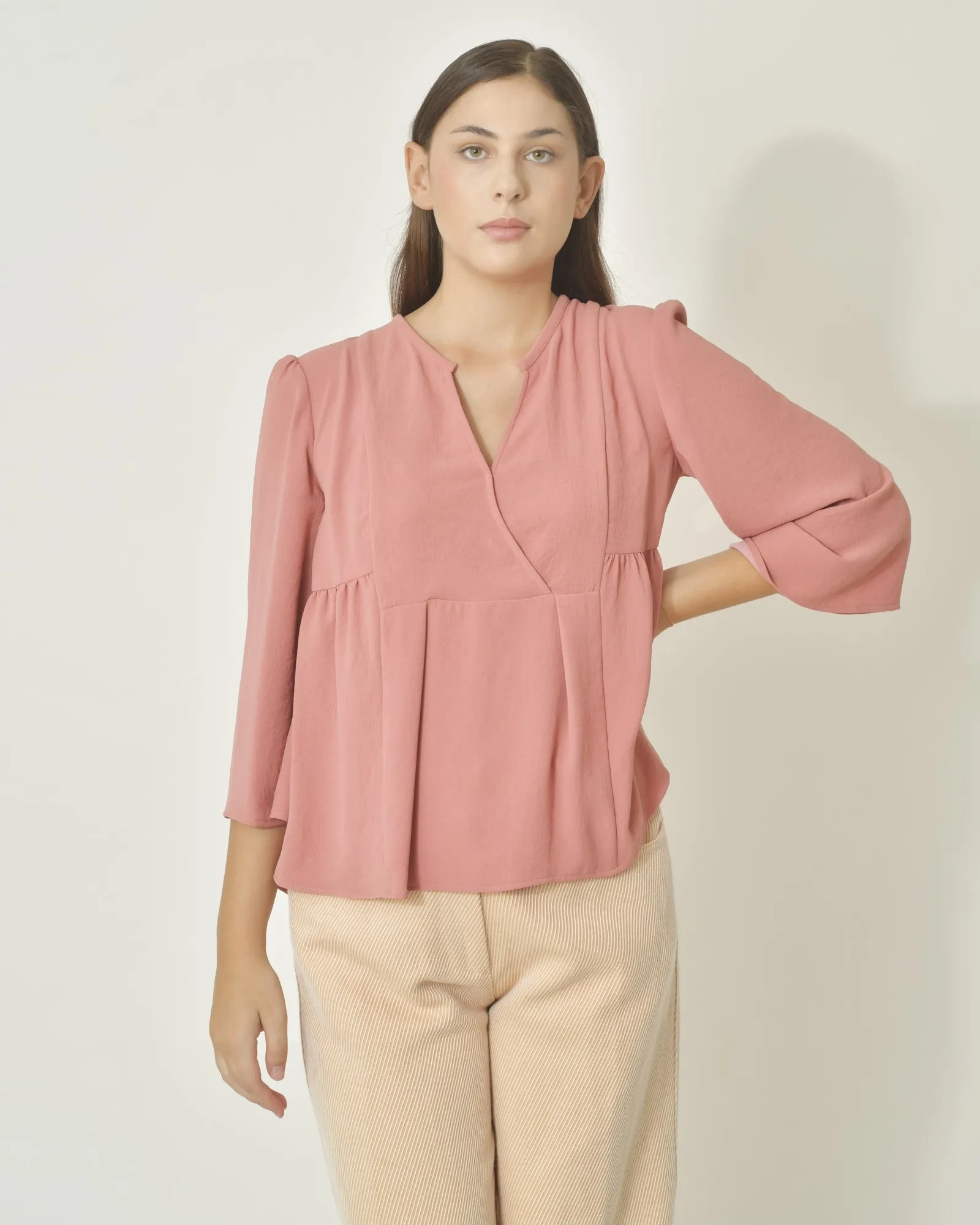 Blouse en crêpe légère Chemins Blancs 