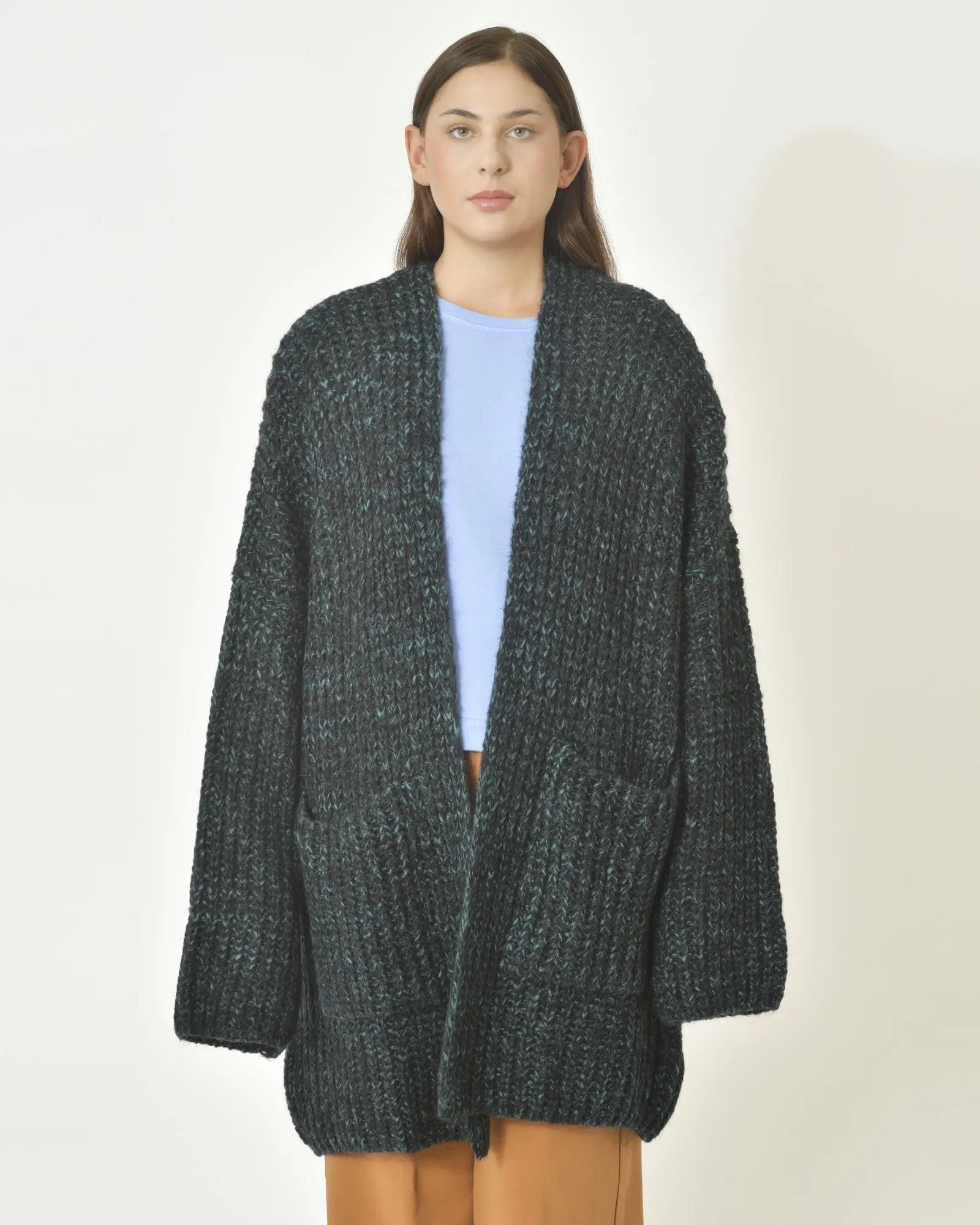 Cardigan tricot en mohair mélangé Emma White 