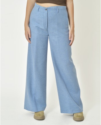 Pantalon coupe large en laine vierge Diega 