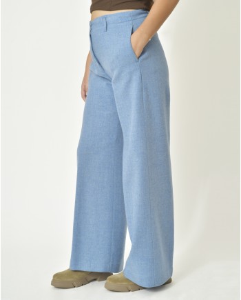 Pantalon coupe large en laine vierge Diega 