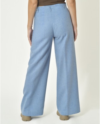 Pantalon coupe large en laine vierge Diega 