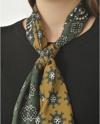 Foulard bicolore Sara Roka 