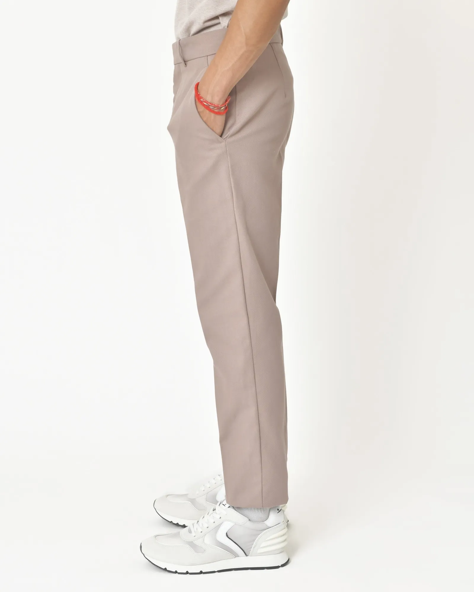 Pantalon en coton rose coupe droite Ixos 