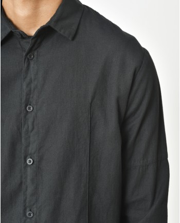 Chemise en coton noir Ixos 