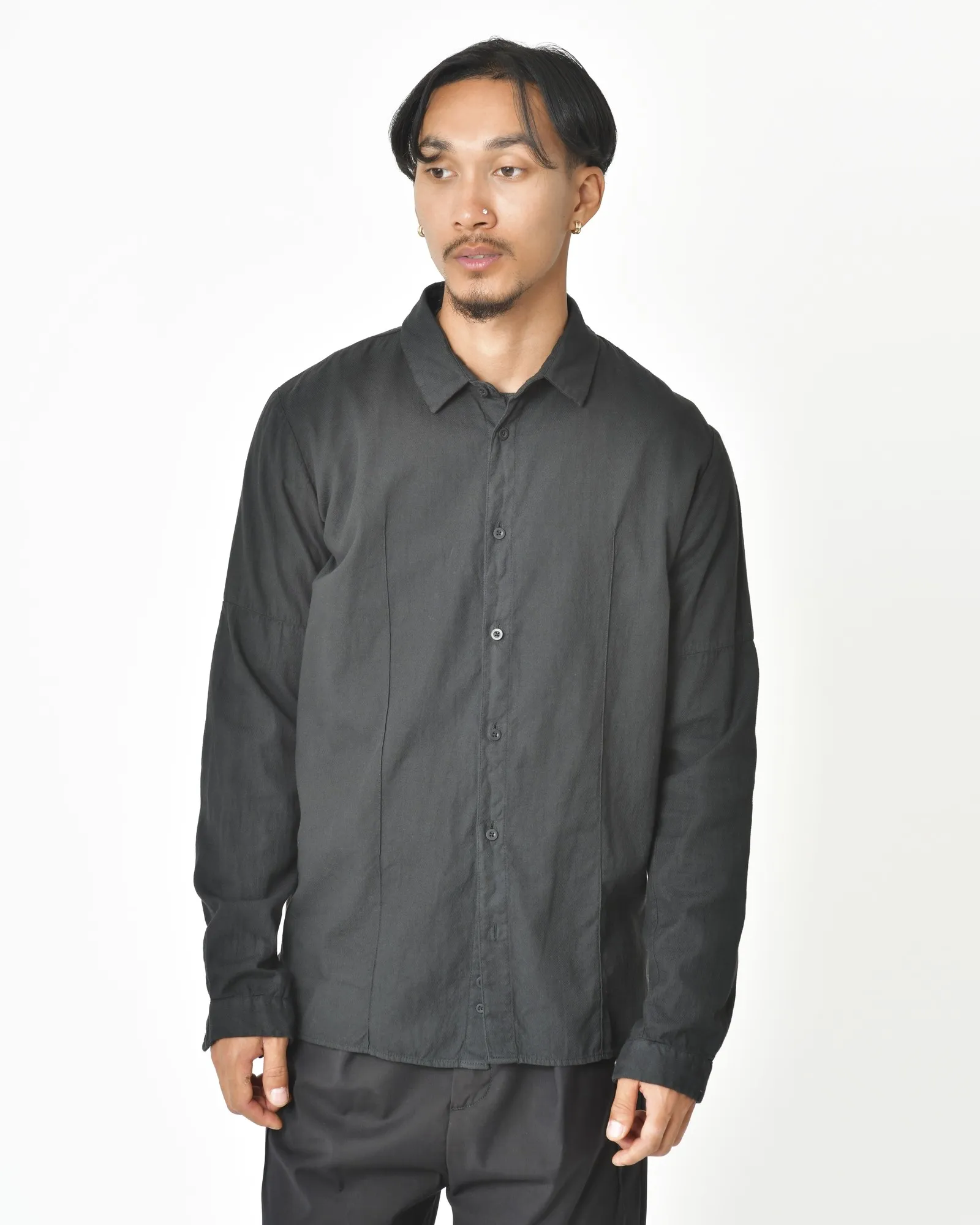 Chemise en coton noir Ixos 