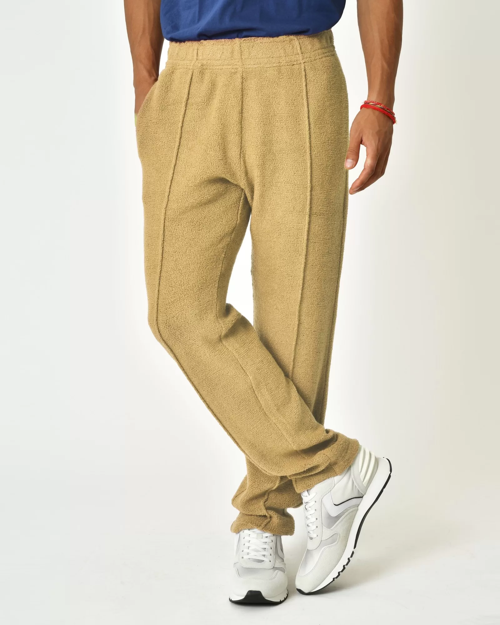 Pantalon en laine mélangée beige Erevan 