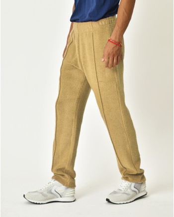 Pantalon en laine mélangée beige Erevan 