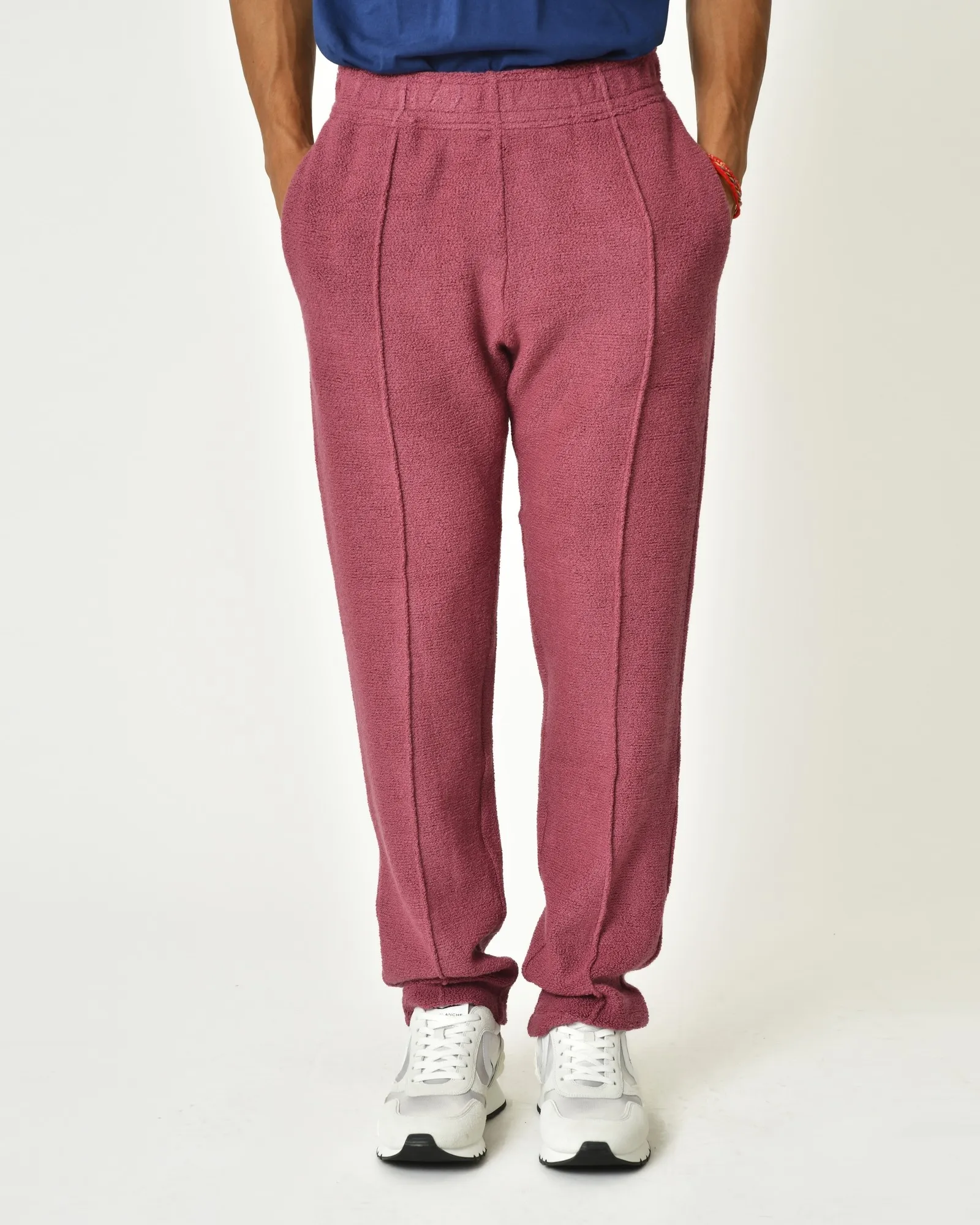 Pantalon en laine mélangée framboise Erevan 