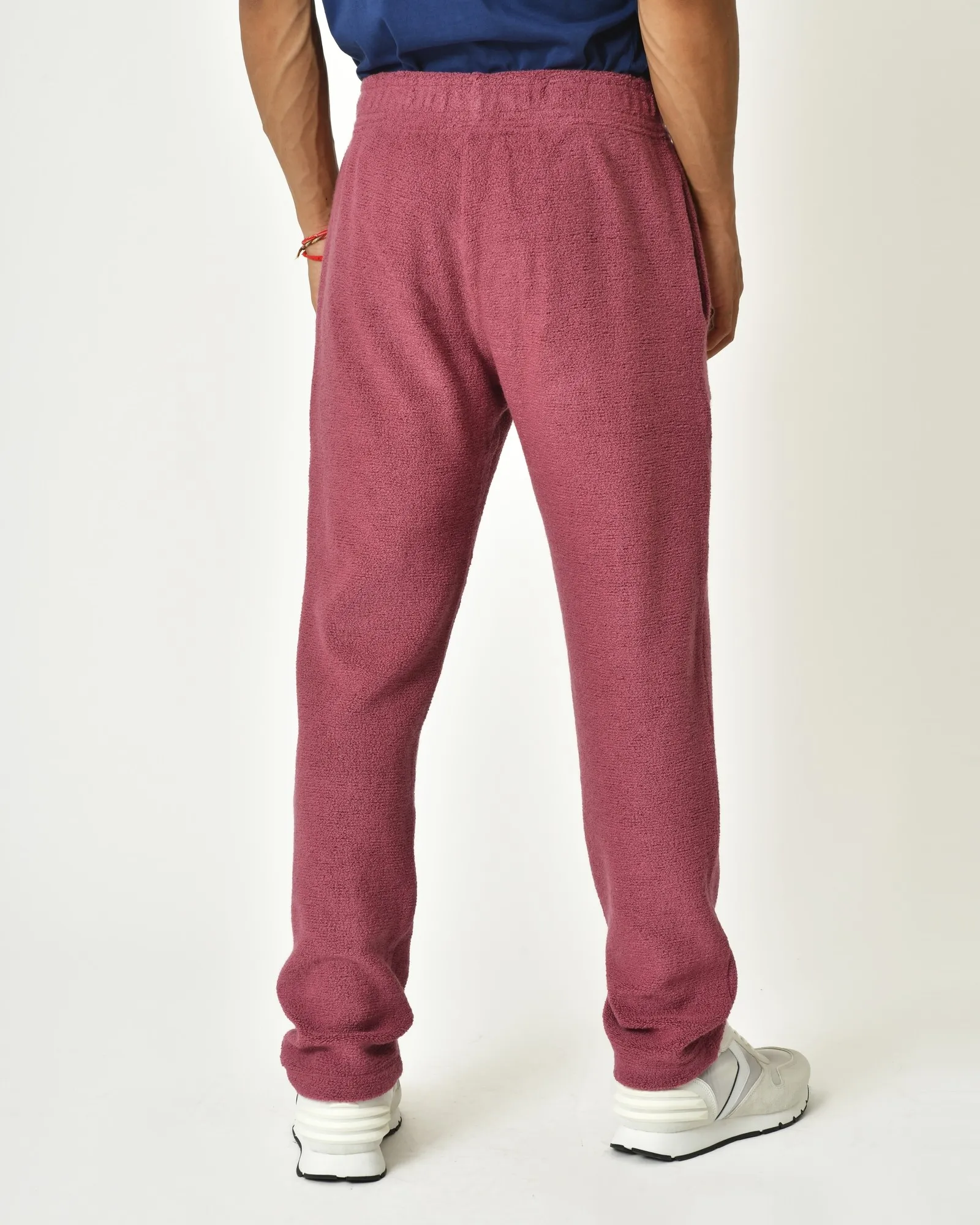 Pantalon en laine mélangée framboise Erevan 