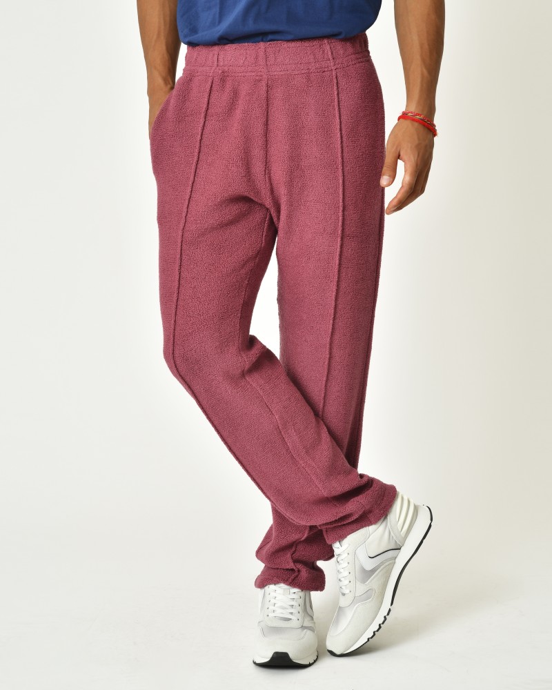 Pantalon en laine mélangée framboise Erevan 