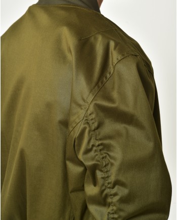 Blouson en viscose mélangé kaki Ixos 