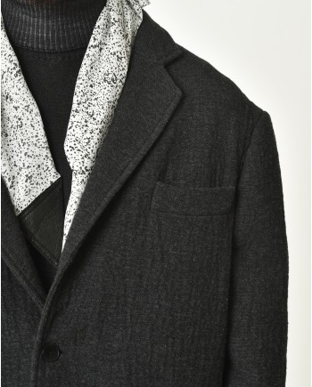 Manteau texturé gris Ixos 