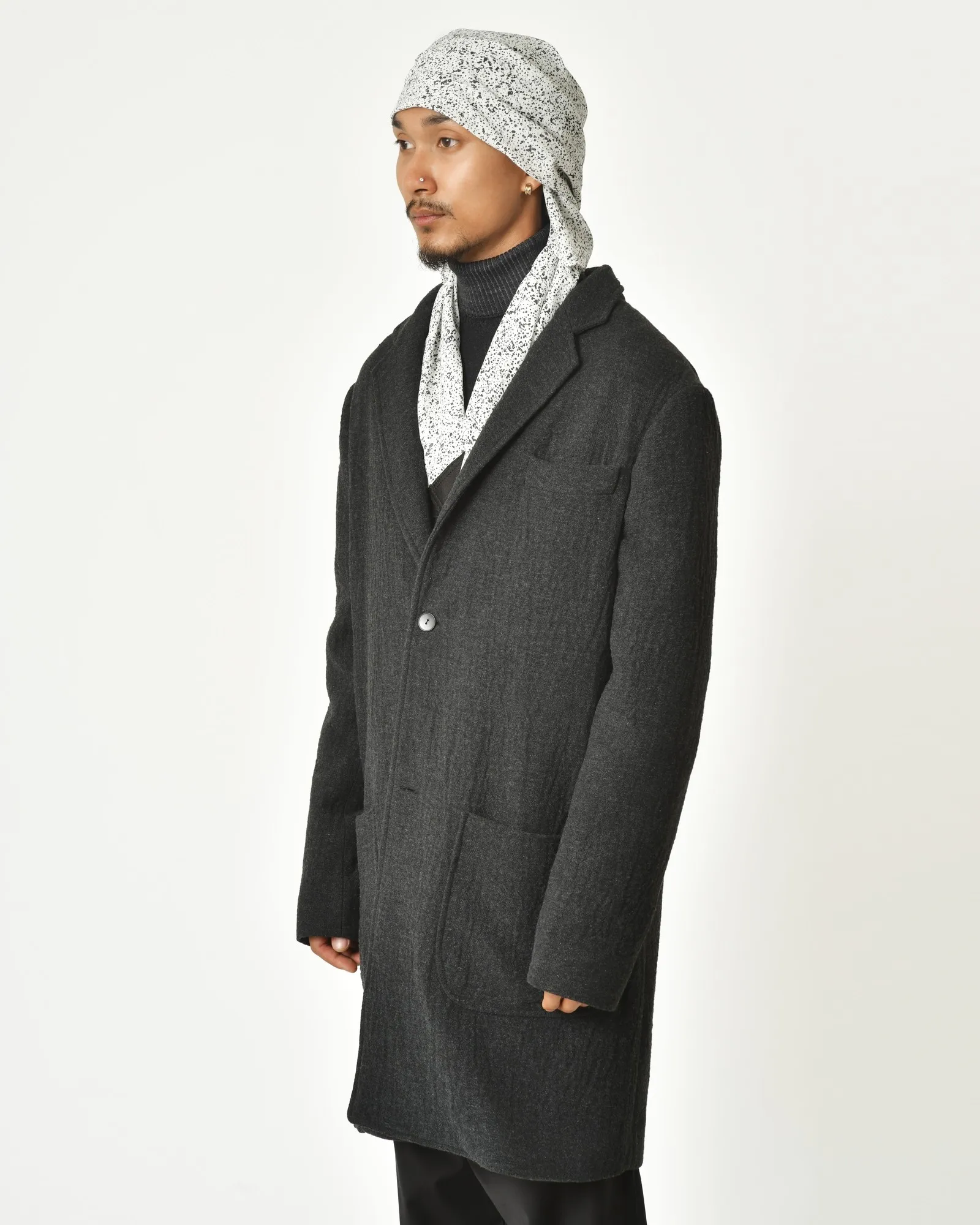 Manteau texturé gris Ixos 