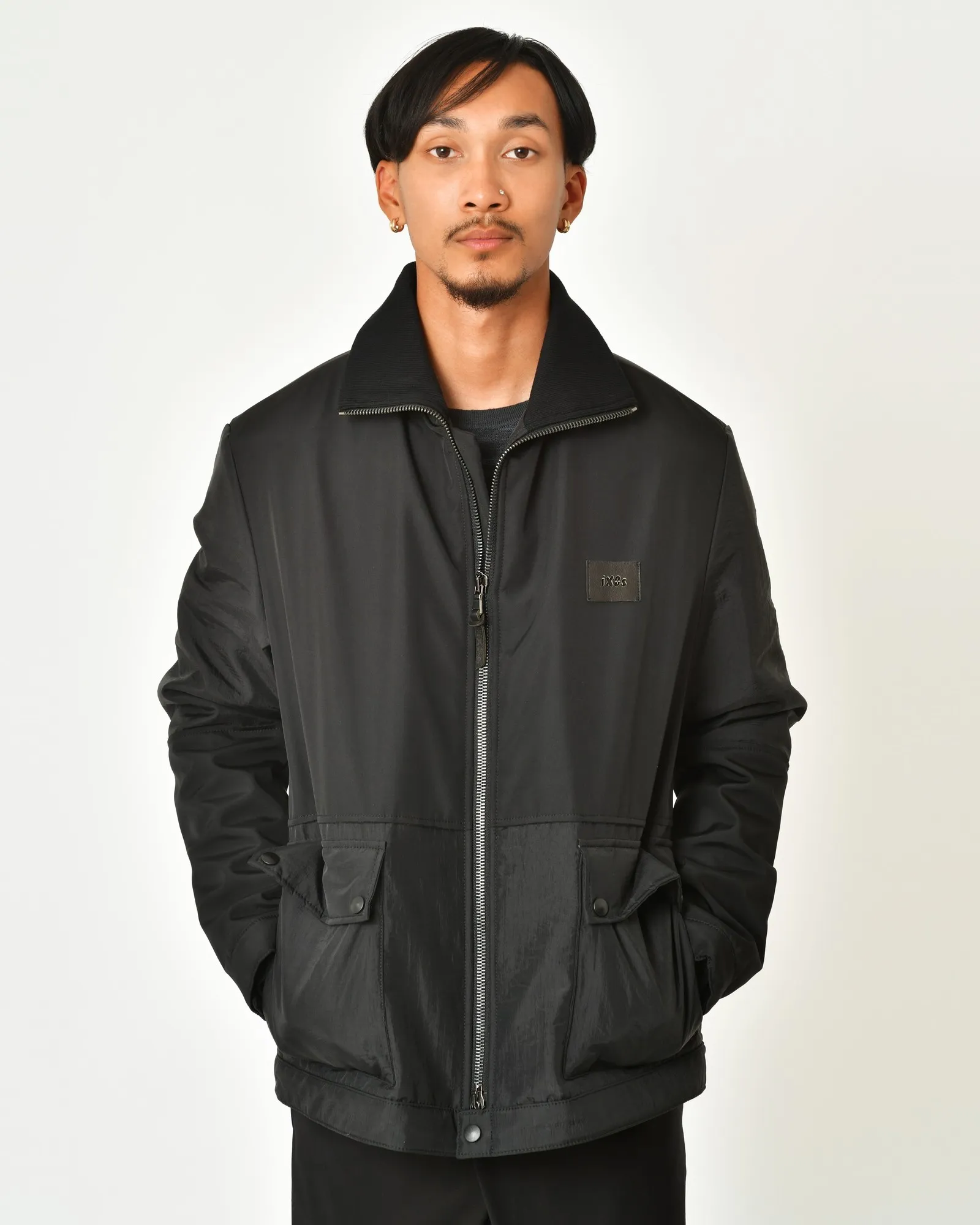 Blouson imperméable à col montant zippé Ixos 