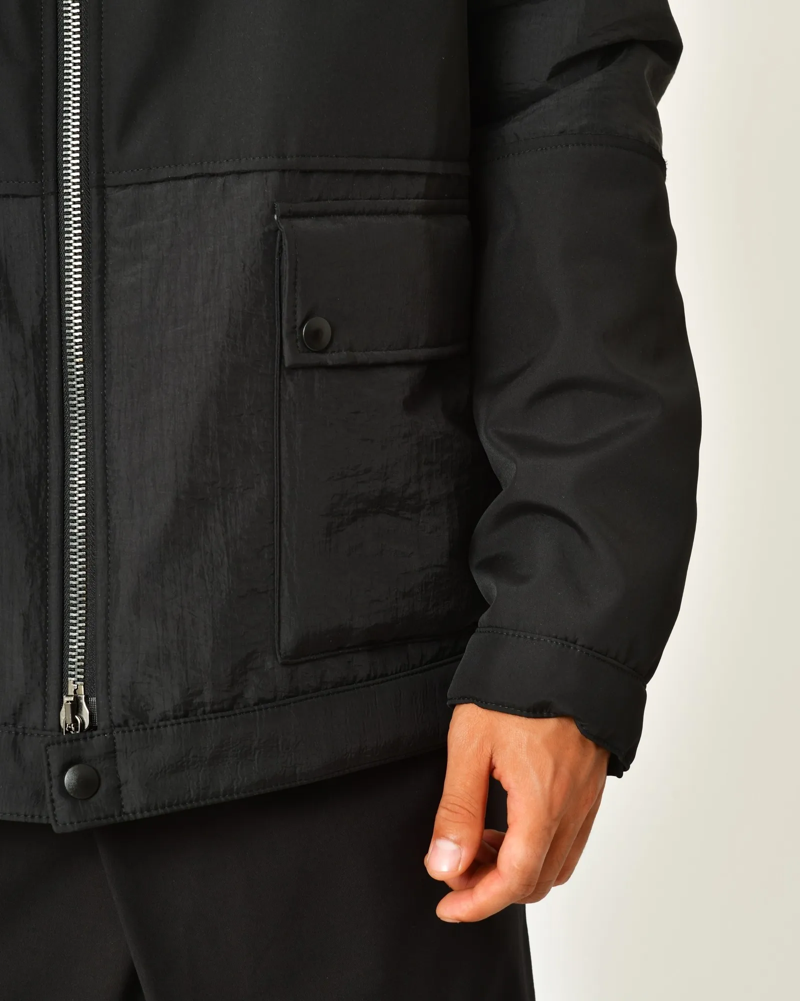 Blouson imperméable à col montant zippé Ixos 