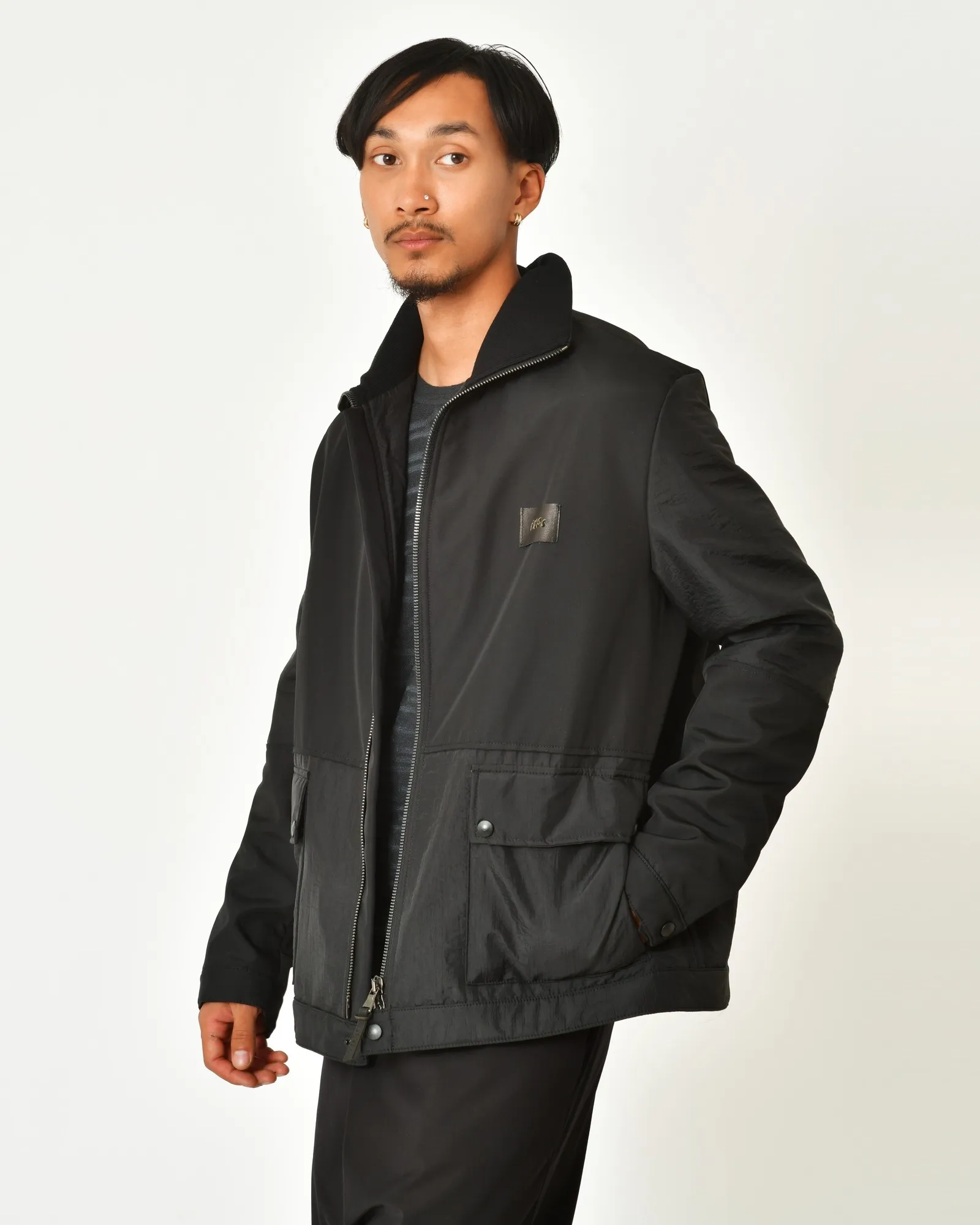 Blouson imperméable à col montant zippé Ixos 