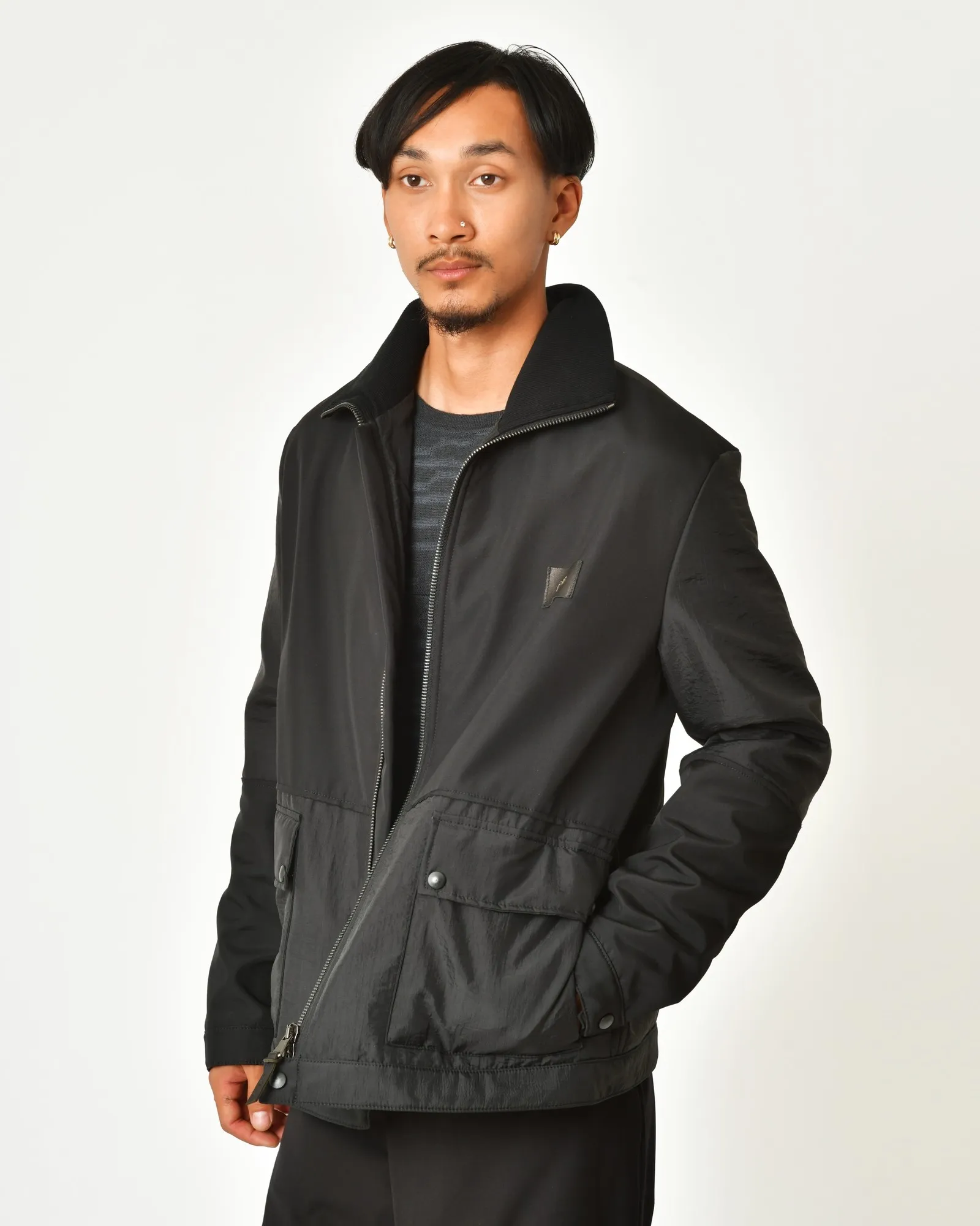 Blouson imperméable à col montant zippé Ixos 