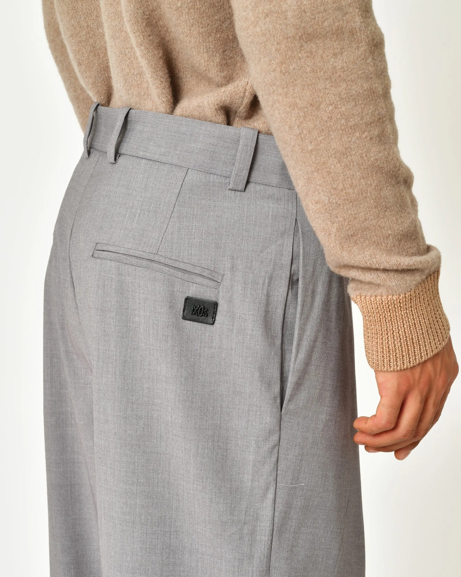 Pantalon sarouel portefeuille gris Ixos 