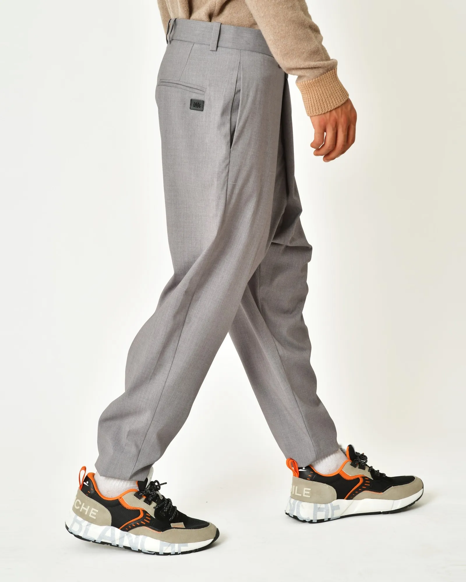 Pantalon sarouel portefeuille gris Ixos 