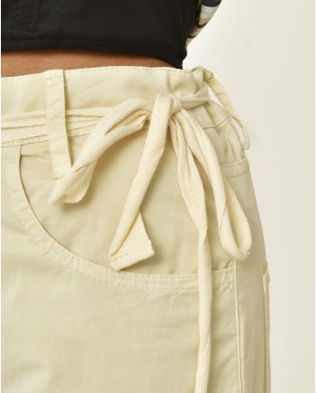 Pantalon en coton beige Hache 