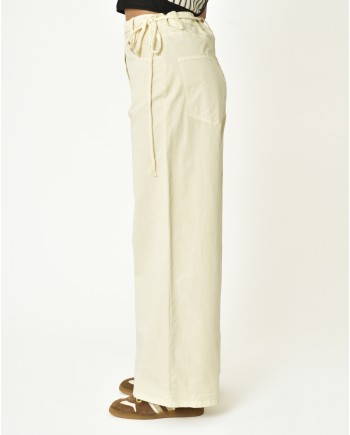 Pantalon en coton beige Hache 