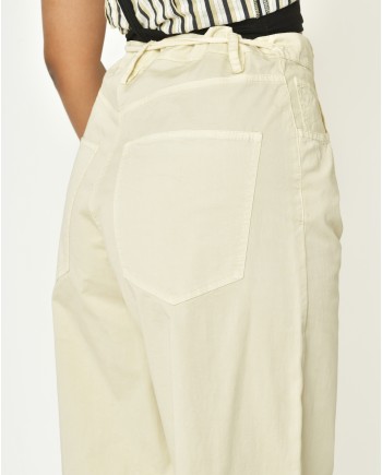 Pantalon en coton beige Hache 