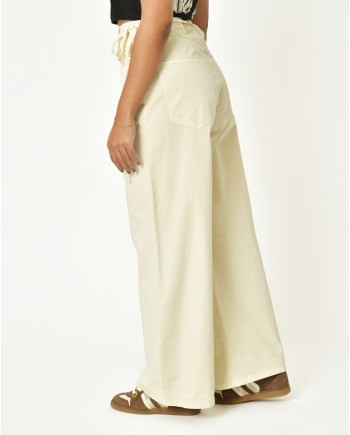 Pantalon en coton beige Hache 