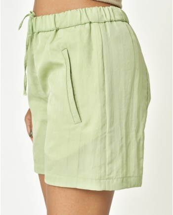 Short vert avec cordon ajustable Tela 