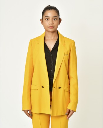 Veste jaune à double boutonnages Chemins Blancs 