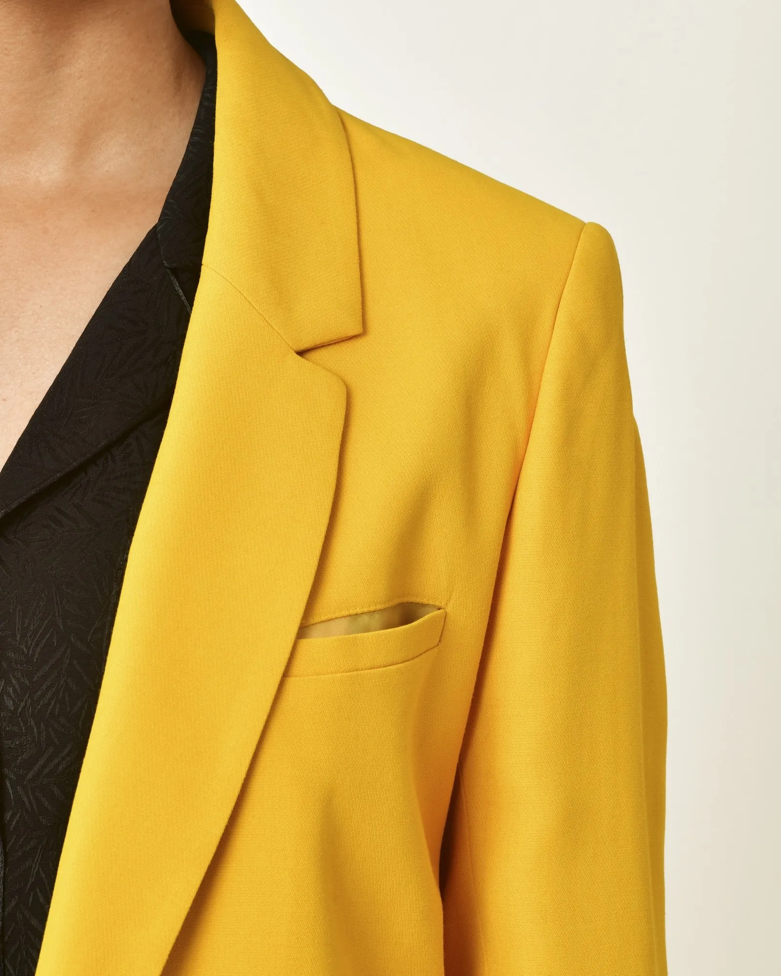 Veste jaune à double boutonnages Chemins Blancs 