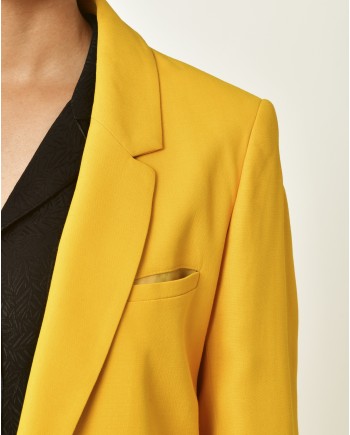 Veste jaune à double boutonnages Chemins Blancs 