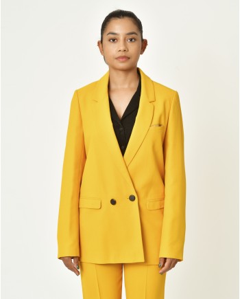 Veste jaune à double boutonnages Chemins Blancs 