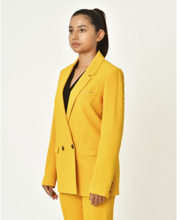 Veste jaune à double boutonnages Chemins Blancs 