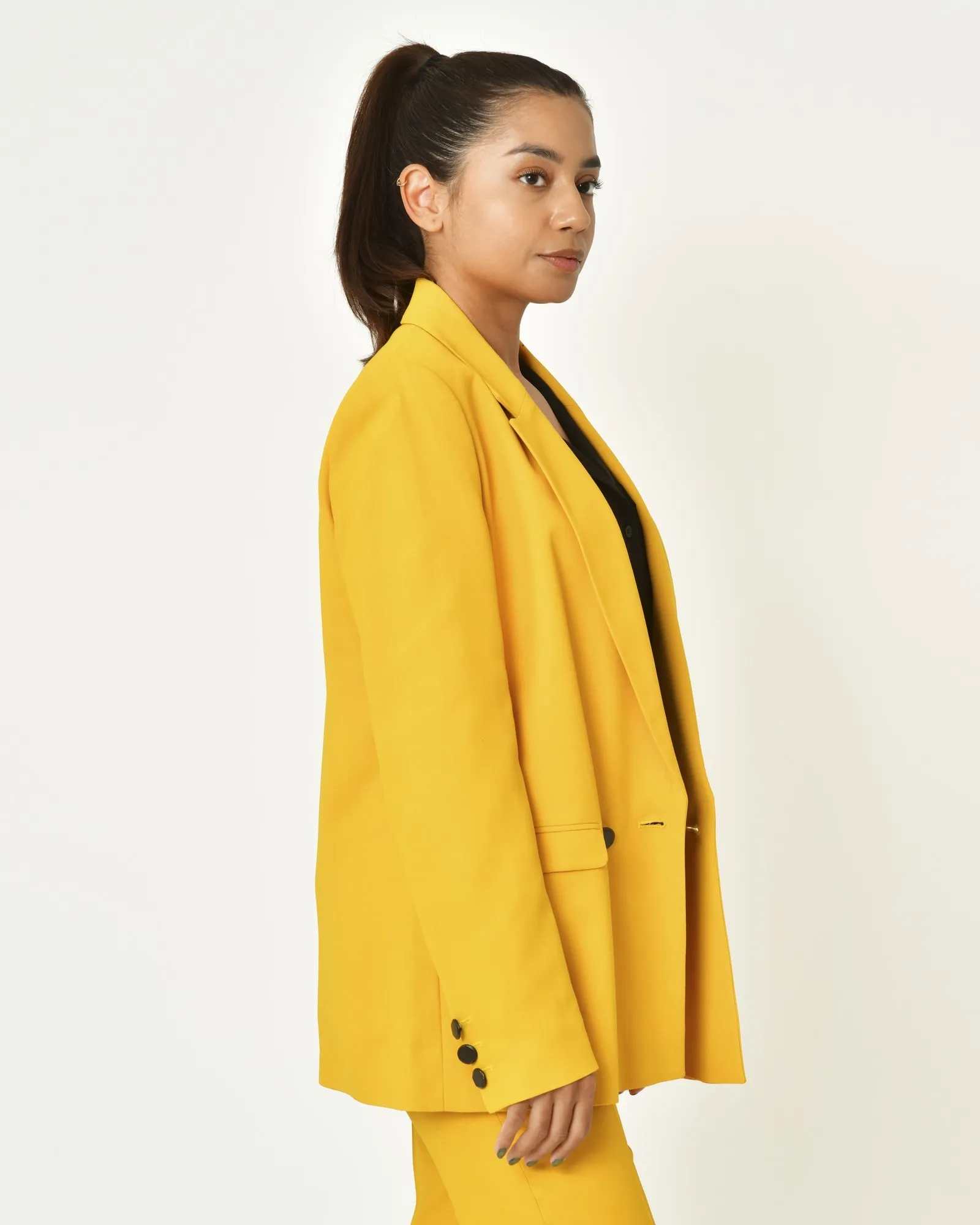 Veste jaune à double boutonnages Chemins Blancs 