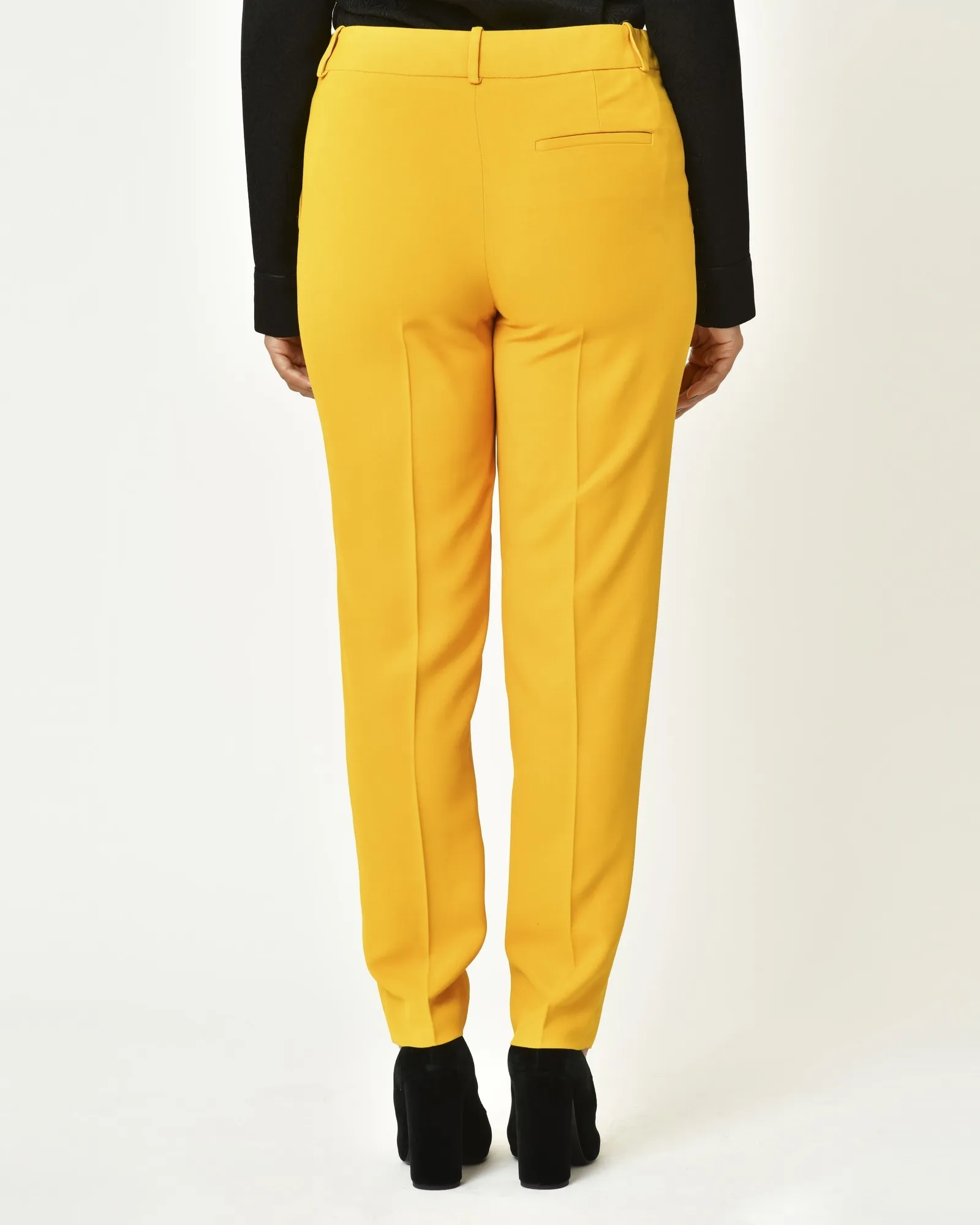 Pantalon en viscose jaune Chemins Blancs 