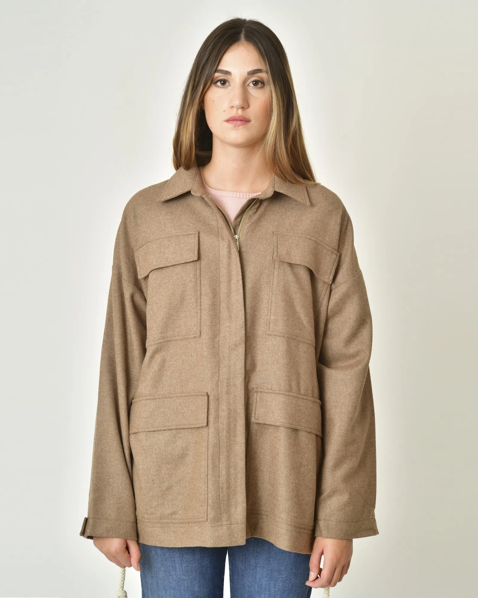 Veste militaire marron Chloé Stora 