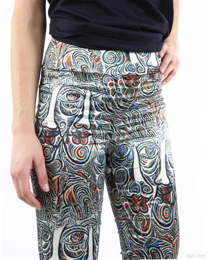 Pantalon fluide multicolor Virginia Bizzi 