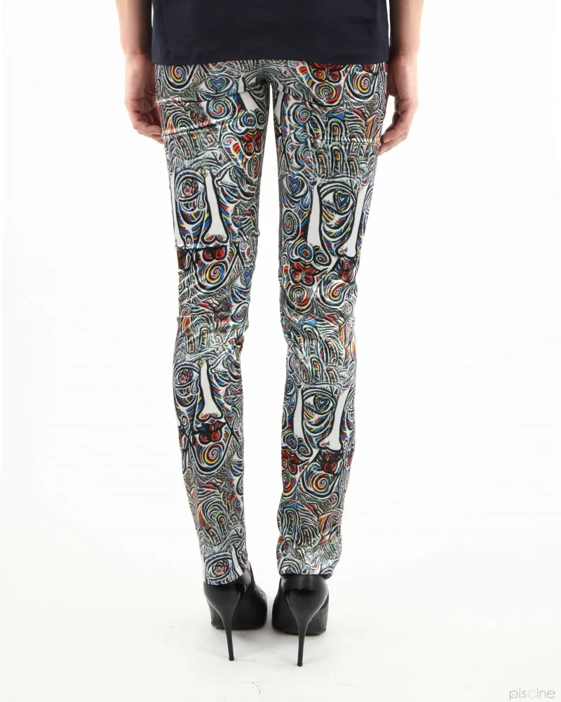 Pantalon fluide multicolor Virginia Bizzi 