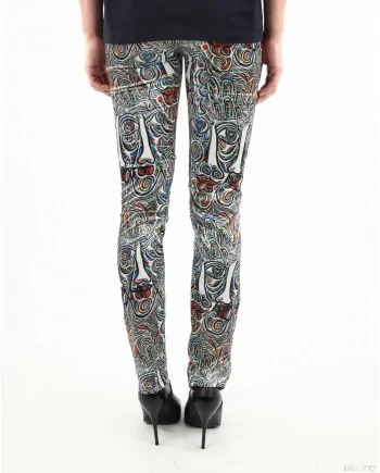 Pantalon fluide multicolor Virginia Bizzi 