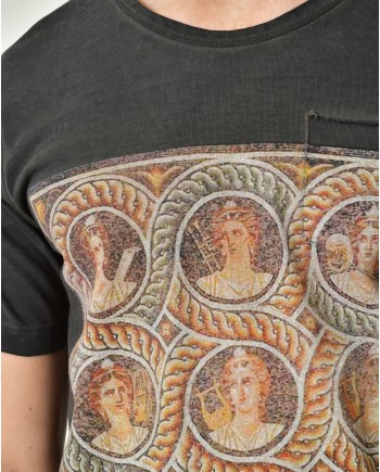 T-shirt en coton imprimé Renaissance Gabriele Pasini 